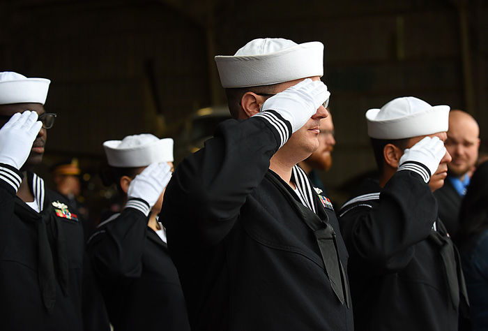 Homecoming Navy Ensign Joshua Kaleb Watson